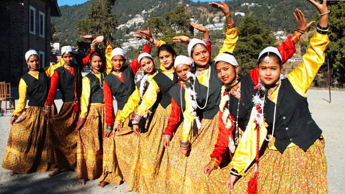 Uttarakhand folk dancers Chholiya sword dance troupe